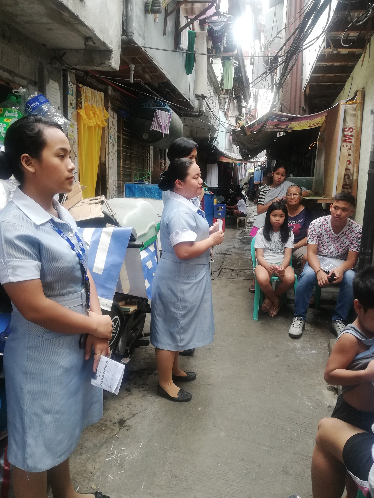 Information, education campaign about vaccines in Gutamco, Pasay City conducted by the College of Nursing, AU JAS Campus.