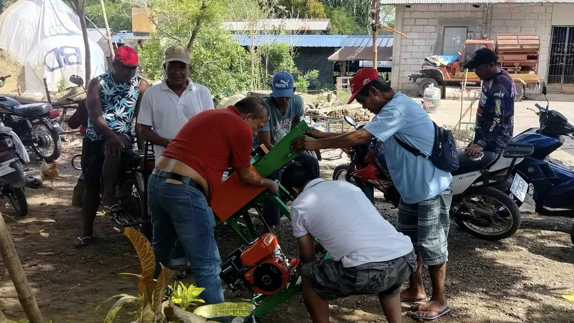 Arellano University donated a Chaff Cutter/Shredder Machine