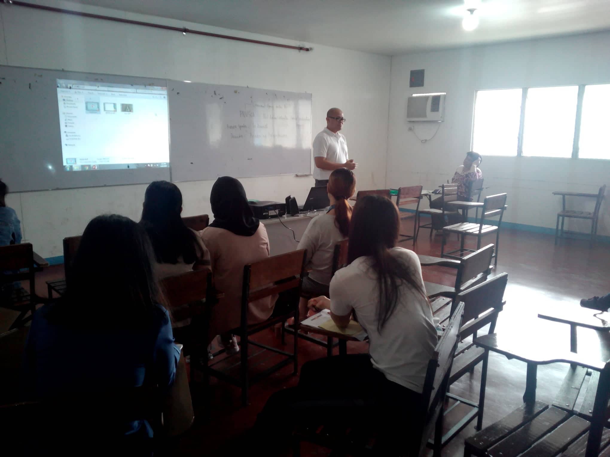 Orientation/Seminar on Volunteerism to selected AU Legarda students under the Community Development subject. Invited speaker was Mr. Kenneth Siruelo from Philippine National Volunteer Service Coordinating Agency.