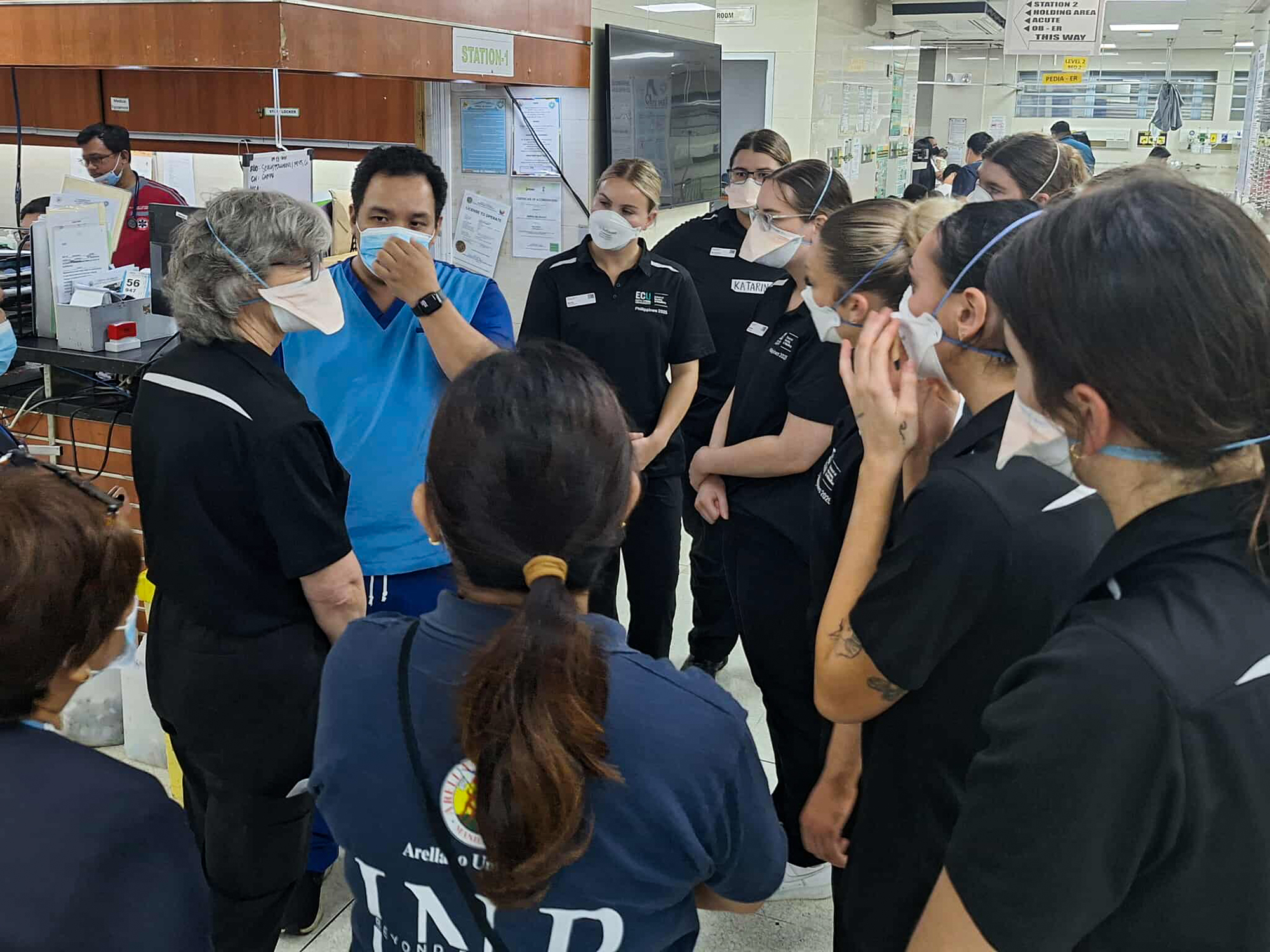 Clinical facility tour at Ospital ng Makati.