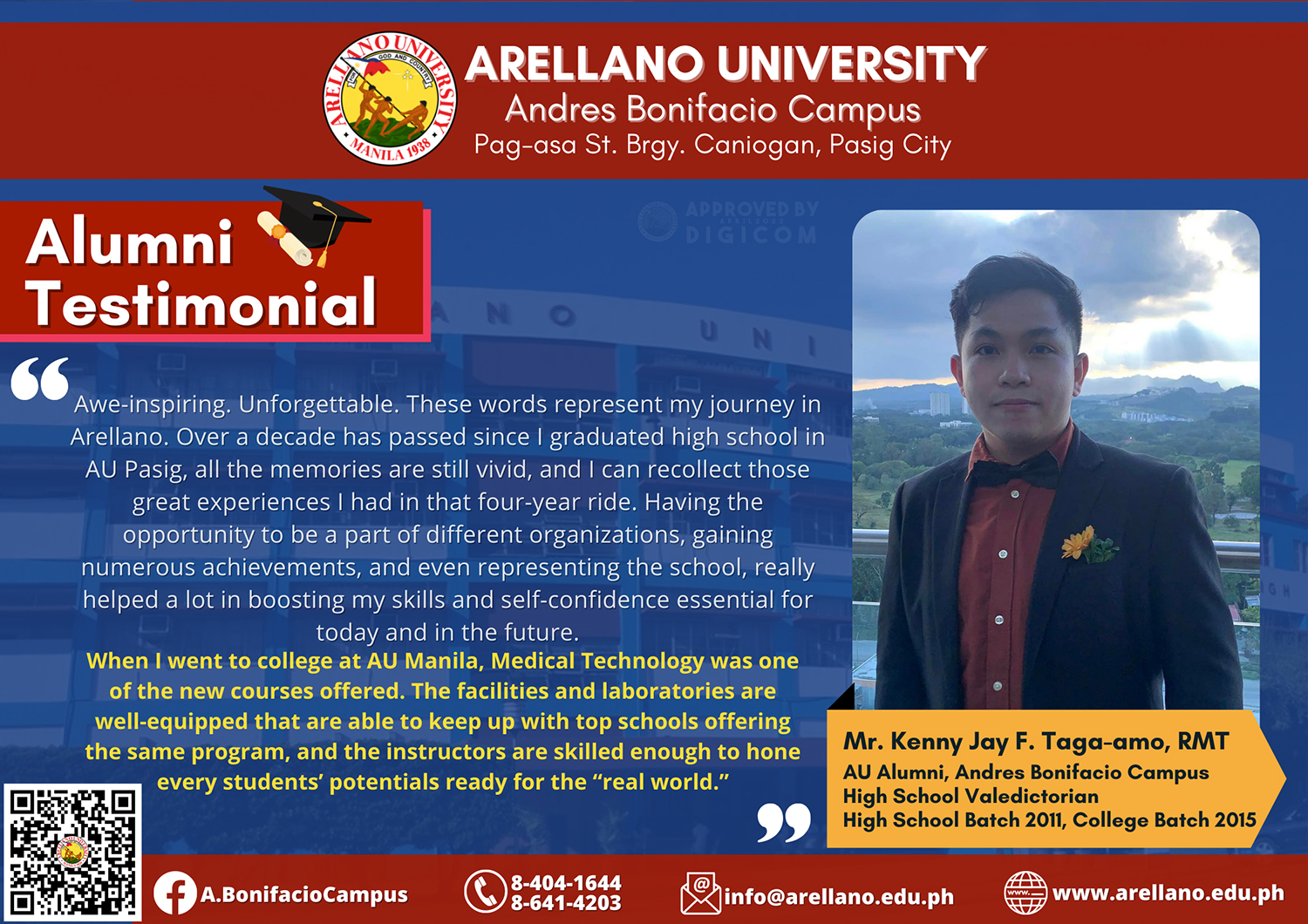 Mr. Kenny Jay F. Taga-amo, RMT