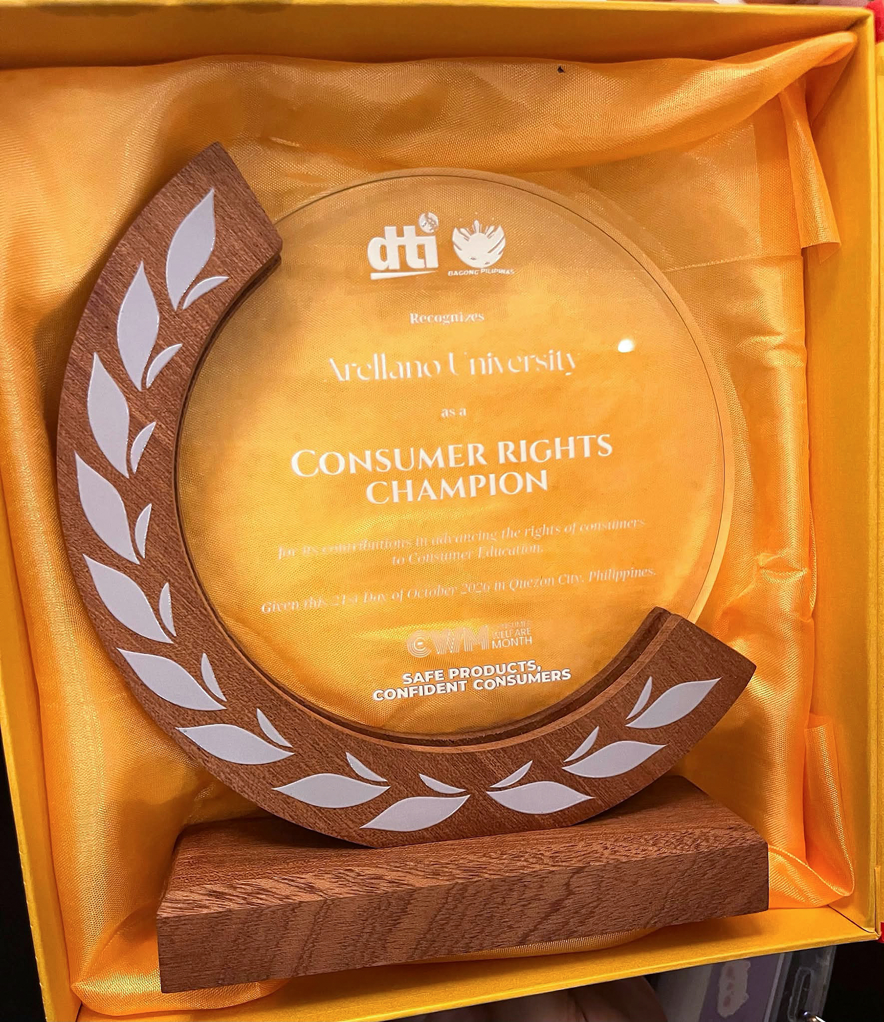 From Campus Seminars to National Recognition: Arellano University Honored as a Consumer Rights Champion