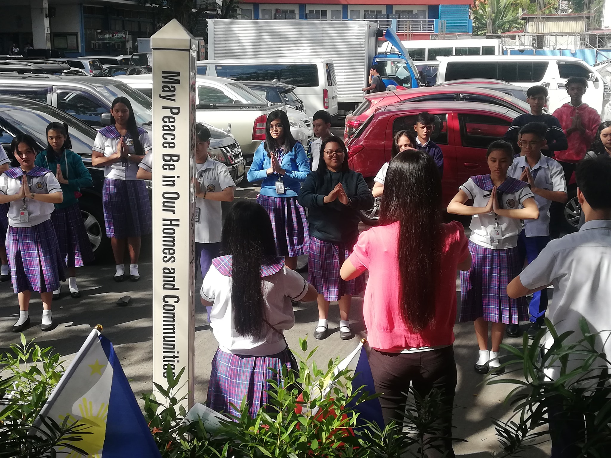 Celebration of the anniversary of Peace Pole installation in AU Legarda, AU Jose Abad Santos and AU Andres Bonifacio campuses.