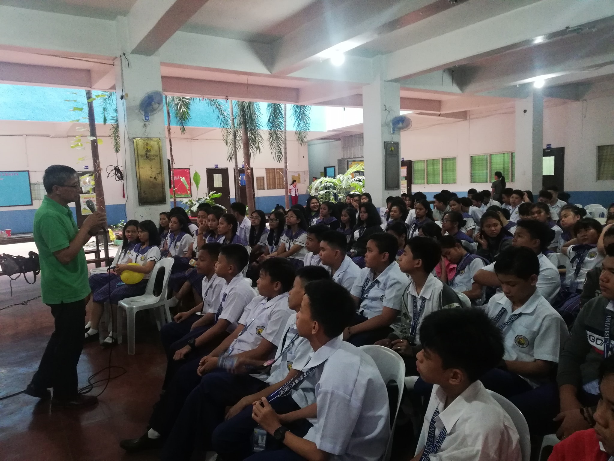 Disaster Management Orientation for Junior High School, selected CAS and Nursing students at AU Jose Abad Santos Campus.